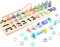Lalia Steckspiel aus Holz mit 45x15cm Steckbausteinen Magnet bunt Holzspielzeug Steckpuzzle Motorik Motorikwürfel Geschenk für Kleinkinder Kinder ab 3 Jahren Spielzeug Holzpuzzle