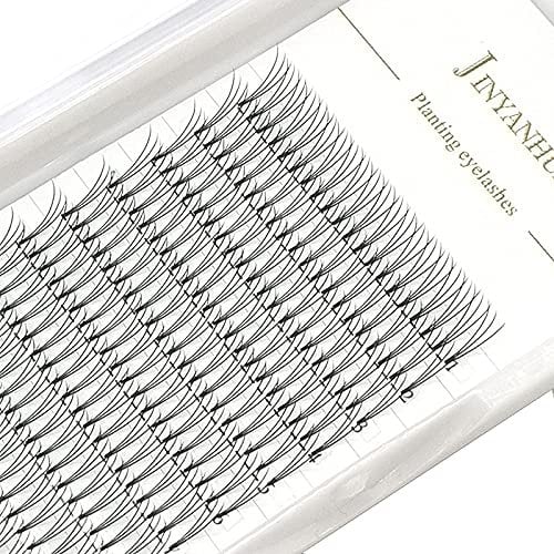 2d/3d Volume Eyelash Extensions Premade Fans Eyelashes Short Stem 0.10mm Thickness C/D Curl 8-14mm Super Soft Handmade Fans Lashes Extensions (9mm, 3D-0.1-C Curl)