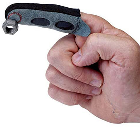 6 pezzi Guanto magnetico originale, Custodia magnetica dita trattiene qualsiasi piccolo oggetto metallico ferroso sulla punta delle dita - Ideale per punti stretti - Utilizzare a casa o sul lavoro