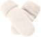 Thermohandschuhe für Damen, Winterhandschuhe, warme Handschuhe, mit Fleece gefütterte Strickhandschuhe, elastische Bündchen, gestrickte, warm gefütterte Handschuhe Winterhandschuhe (White, One Size)