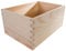 WooDeeDoo Wooden Multipurpose Bin Container - Flower Planter Box – Unfinished Pine Open Top Storage Bin for Decoration Potting DIY Use or Indoor Organisation Crate Tray – 24.5 x 17 x 11 cm