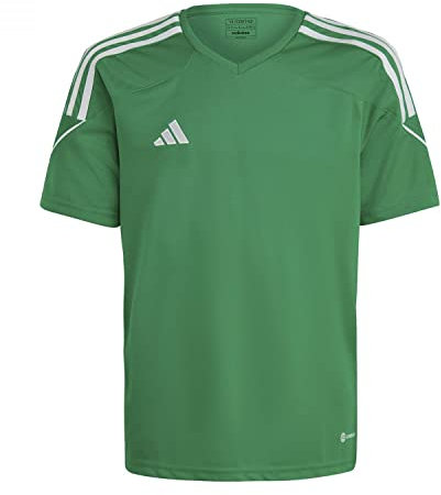 adidas Jungen Jersey (Shortsleve) Tiro 23 JSY Y, Team Green/Weiß, IC7483, 176