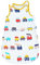FLYISH DIRECT Gigoteuse ete, Gigoteuse tog 0.5, Gigoteuse emmaillotage, Gigoteuse sans Manches, Turbulette Tog 0.5 Gaze de Coton, Gigoteuse 6-12 Mois, Trains