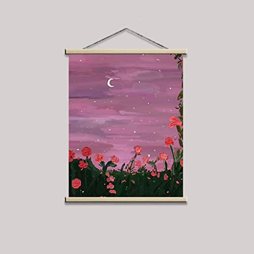 Porte-Affiches Support d'affiche Magnétique, 20x30,30x40,40x50,50x70,60x80cm Porte - Affiche De Dessin pour Enfants, Kit De Suspension De Support d'affiche(5,50X70CM)
