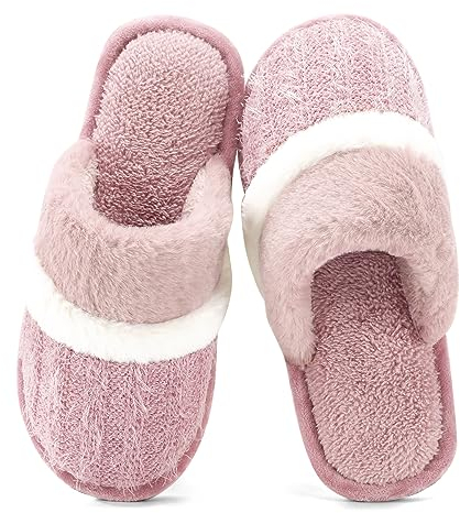 GOEWY Pantofole Donna Uomo Invernali Peluche Ciabatte Comode Casa Calde Scarpe da Casa Antiscivolo Memoria Schiuma Slippers Antiscivolo Suola Scarpe Interno Esterno