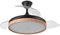 FABRILAMP AKUNADECOR Ventilador Evros L Negro Con Motor Dc Y Aspas Desplegables