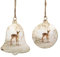 2er Set Christbaumschmuck REH Bambi Glocke Christmas Aufhänger Weihnachten
