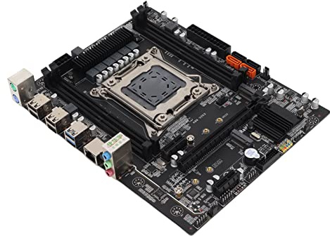 Yctze Placa Base para Juegos X99 V3, Plataforma de CPU DDR4 para CPU Socket LGA 2011 3, Compatible con CPU Tipo E5 V3 V4 I7 58xx 68xx Series para Calcetín de CPU