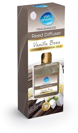 30ml Reed Diffuser, Soothing Fragrance, Home Decor, Fragrance Diffusers Set With Sticks, Best Aroma Scent For Home, Kitchen, Living Room, Bathroom (30ml Vanilla Bean)