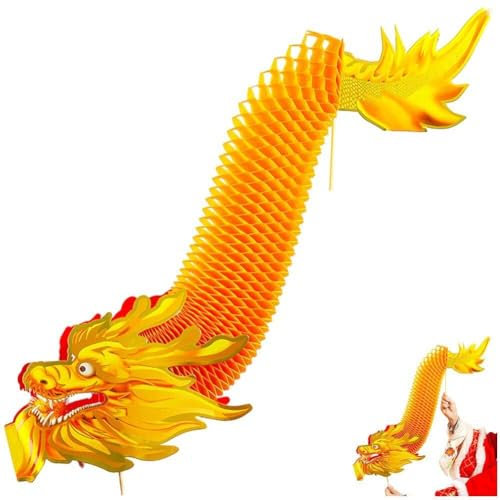 Guirlande De Dragon 3D du Nouvel an Chinois, Papier Chinois en Nid d'abeille, Artisanat De Danse du Dragon Chinois, Artisanat De Découpe De Papier, Décoration Suspendue