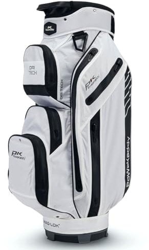 PowaKaddy DRI-TECH GOLF CART TROLLEY BAG - WHITE/BLACK