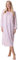 Camille Nuisette à manches longues 100 % coton pour femme – Chemise de nuit douce à imprimé floral avec fermeture à boutons – Vêtement de nuit élégant à col rond pour femme en bleu ou rose, rose, 50