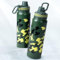 Botella Agua Acero Inoxidable 850ml Botella Termica Botella Isotérmica Sin BPA Cantimplora Termica con Cepillo Botella Deportiva Acero Inoxidable Termo para Gimnasio Oficina Deporte (Verde Militar)