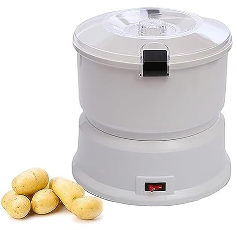 Electric Potato Peeler, 1 Kg Capacity Automatic Vegetable Peeler for Potatoes, Carrots and Fruits - Electric Slicers Salad Rotating Machine