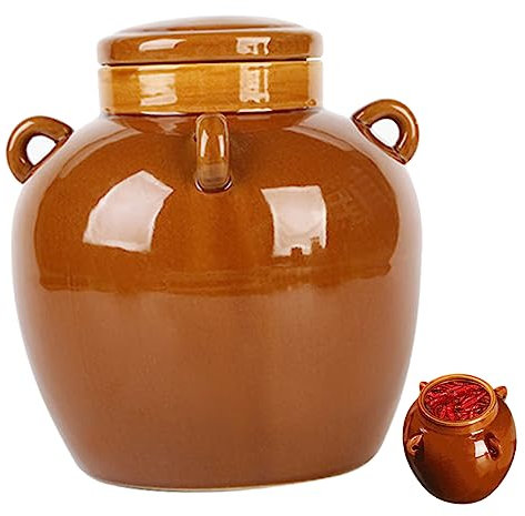 LABRIMP Recipiente De Cerámica Para Almacenar Adecuado Para Pepinillos Miel y Cereales Integrales