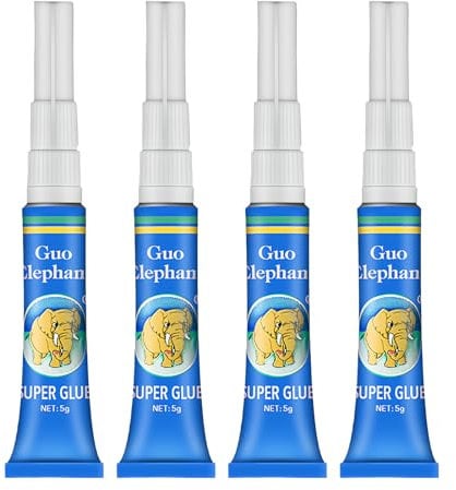Ninnyi 4 PCS Aquarium glue, 5 g Clear Aquarium Safe Glue Quick Drying