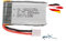 3.7V 600-mAh 1S Li-Po Akku, Lithium-Polymer Batterie mit XH-2.54mm 2P Stecker, RC ferngesteuertes Flugzeug, Predator Z51-C, Auto, Car, Drohne, Hubschrauber, DIY-Bausatz Elektronik, Werkzeug, Spielzeug