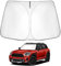 SHAOHAO Compatible con Mini Cooper F55/F56/F57 2015-2025 Parasol Plegable con Tejido Revestido de Plata Parasol Plegable protección UV y contra el Calor Accesorios Mini Cooper F55