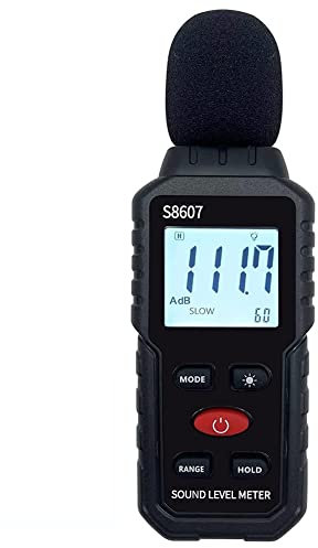 Okeeyseda Fonometro Digitale, Fonometro per Aule Domestiche, Misuratore DB 30-130 per Misurare il Rumore, Lettore di Decibel di Rumore