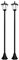 Royal Gardineer Gartenlampe: 2er-Set Solar-LED-Laternen, PIR-Sensor, Dämmerungssensor, 200lm, 200cm (Solar LED Gartenlaterne, Solarlaterne mit Bewegungsmelder, Lampe Bewegung)