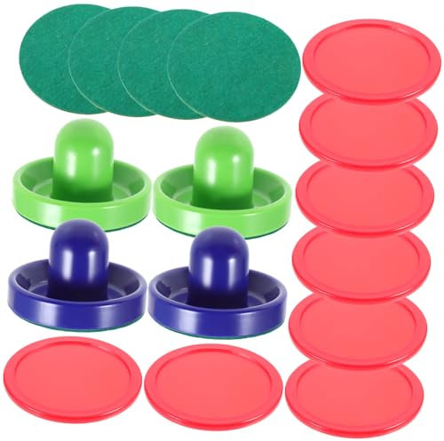 GANAZONO 1 Satz Airhockey-Set Eishockey Karten Hockey-Pucks Mini-hockeyschläger Airhockeyspiel Airhockey Hockeypucks Masse Hockey-Sachen Eishockey Mini-tischfußballspiel Umweltharz