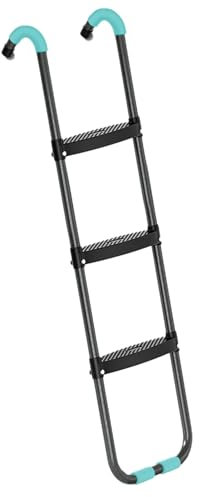 Trampoline Stairs, 96cm Outdoor Garden Patio Trampoline Ladder 3 Steps For 6FT-16FT Trampolines, Rust-resistant Steel Ladder With Wide Skid-proof Steps, Trampoline Accessories