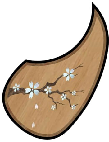 Akustik Gitarre Pickguard Saiteninstrument Kratzschutz Aufkleber | Hochfeste Schutzfolien als Ersatz für Gitarren Pickguard zur Pflege und Wartung von Instrumenten