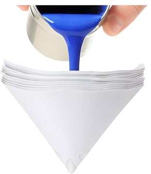 TNAIYH 100 filtri per vernice auto, 100 micron, in carta conica, con rete di nylon fine, filtri usa e getta per pistola a spruzzo, universali per la maggior parte dei veicoli