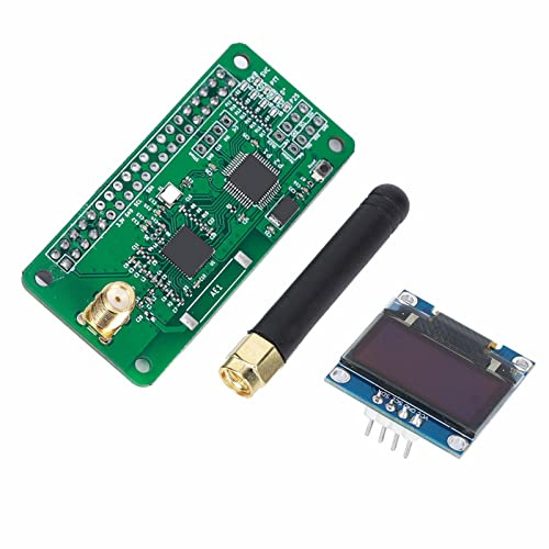 AUNMAS Wireless Hotspot Board Digital Radio Module Equipment Relay Mobile Voice Modem Mmdvm Jumbospot Board Pi Star, Antenna, D-STAR P25 for 3 and 0 W (Single hotspot expansion board + OLED screen)