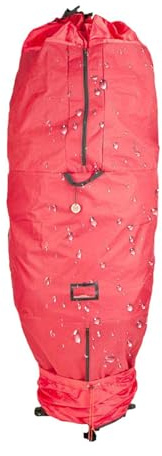 Sac de Sapin de Noël Debout – Sapin de Vacances Vertical, barrière résistante à l'humidité, capacité Extra Large de 2,4 m + Fibre déchirée, Cordon de Serrage de Base | pour Le Rangement du et