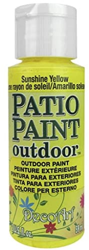 Deco Art Patio Paint 2oz-Sunshine Yellow