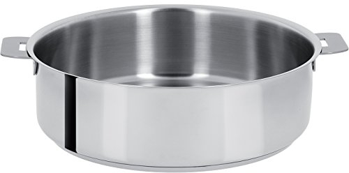 Cristel - S28Q- Sauteuse inox 28cm sans poignée amovible - Collection Mutine.