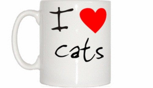 I Love Heart Cats Mug