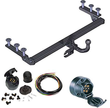 AHK Anhängerkupplung mit Elektrosatz 7 polig für Opel Astra II G 1998-2004 Stufenheck Schrägheck Anhängevorrichtung Hängevorrichtung - starr, mit angeschraubtem Kugelkopf