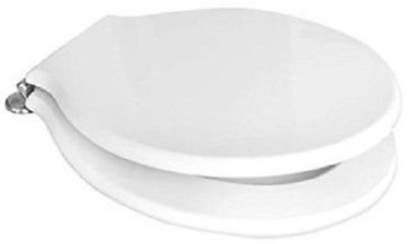 Pozzi Ginori Serie Montebianco 07761 Ricambio Sedile con Cerniere cromate Finitura Bianco