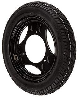MZA Komplettrad rechts 2,1x12 Scheibenrad schwarz + Reifen VeeRubber VRM 094 - Simson SD25/50