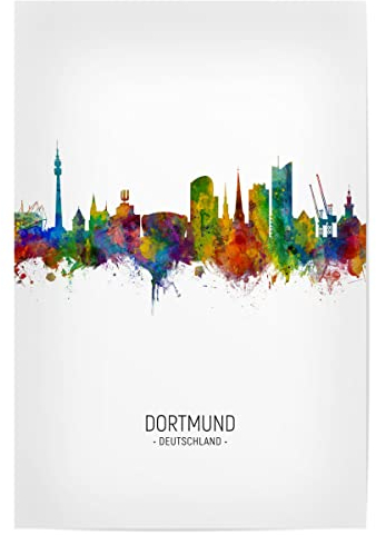 artboxONE Poster 30x20 cm Dortmund Städte Dortmund Skyline Portrait - Bild Dortmund Dortmund Germany