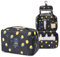 Borsa da Toilette da Viaggio,Cosmetici Borsa per Lavaggio Beauty Case Impermeabile Borse per Trucco Grandi Organizzatore Cosmetico per Donne Ragazze Lemon 22 * 45cm Poliestere