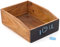 DOKUMENTENABLAGE Carta | 33 cm, Mahagoni Holzi | Büro Organizer, Schreibtisch Ablage, Dokumenten Kiste, Holz Kiste, Bürokiste mit Tafel, Schreibtisch Organizer | Farbe: 12 beschreibbar