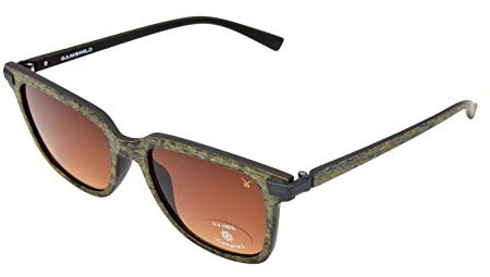 Gamswild WM7032 Sonnenbrille GAMSSTYLE Mode Brille Damen Herren Holzoptik Verlaufsglas Unisex | braun | grau