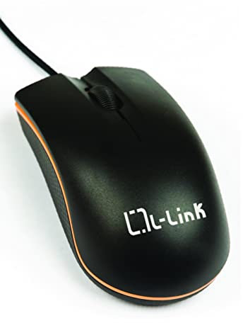 L-Link Ratón óptico con Cable | Ratón Óptico USB Ergonómico | Sensor Preciso | Apto para Diestros y Zurdos | Conexión USB 2.0 | Modelo LL-2081