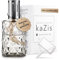 KAZIS® I Katalytische Lampe I Duftlampe I Glas I XXL I 400 ml Inhalt I graue Rauten