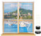 VINFUTUR Fliegengitter Fenster Magnet 120×120cm, Fliegenschutz Insektenschutz magnetische Fliegengitter für Innen Außen Fenster