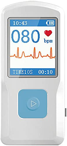 JinKeHong EKG-Monitor, tragbare, drahtlose Handherzüberwachungsgeräte mit verschiedenen Messmethoden und Anwendungs-Upload-Datenanalyse, zur Herzfrequenz- und Rhythmusverfolgung