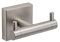 Croydex QM449143 Chiswick Wall Mounted Flexi Fix Double Robe Hook, Brushed Nickel, 54x84x59mm