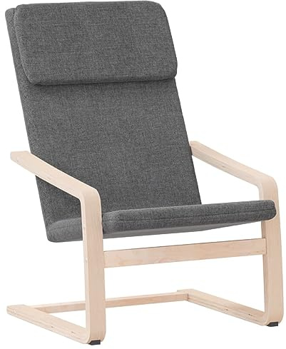 vidaXL Relaxsessel Dunkelgrau Stoff