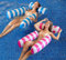 Luftmatratze Pool Wasserhängematte für Erwachsene, Xndryan 2 Stück 4 In 1 Aufblasbare Tanning Pool Hängematte Wasserspielzeug Wassermatratze für Sommer, Strand, Wasser & Pool-Party
