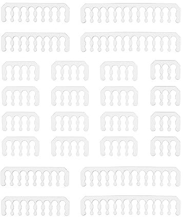 FormulaMod Kabelkamm-Set für PSU-Kabel, inklusive 4 x 24 P + 12 x 8 P + 4 x 6 P + 4 x 16 P Hülsen-Management-Tools, Draht-Organizer, Kamm, Computergehäuse, Wasserkühlung, Kabel-Organizer (Transparent)