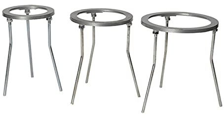 Stativständer – Labor-Bunsenbrenner-Stativ Alkohollampen-Stützständer – Für Chemie-Experimente, Schule, Labor, 3-TLG