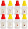 MAXQUU 8 Pieces Mini Squeeze Bottles, Portable Squeeze Bottles, Camping Squeeze Bottles, Honey, Ketchup Squeeze Bottles, Soy Sauce, Salad Squeeze Bottles, Picnic, Lunch Squeeze Bottles